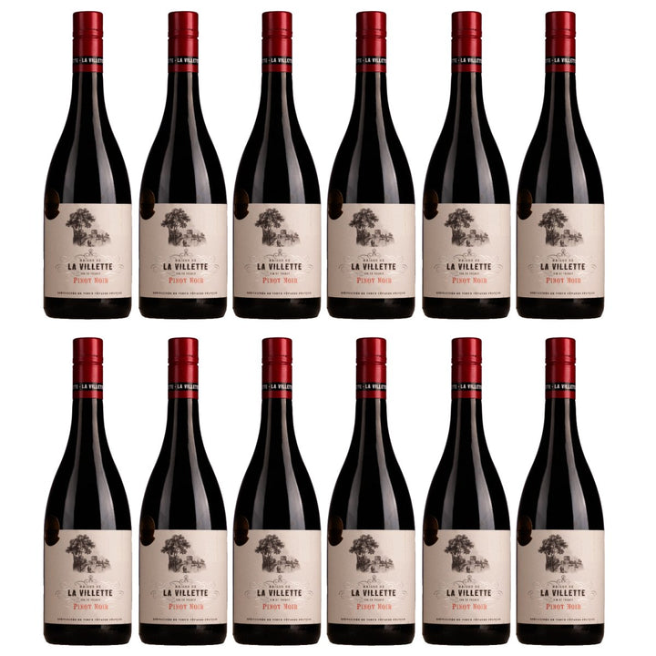Domaine de La Villette Pinot Noir VdF Rotwein Rot trocken Frankreich (12 x 0,75l) - Versanel - Wein