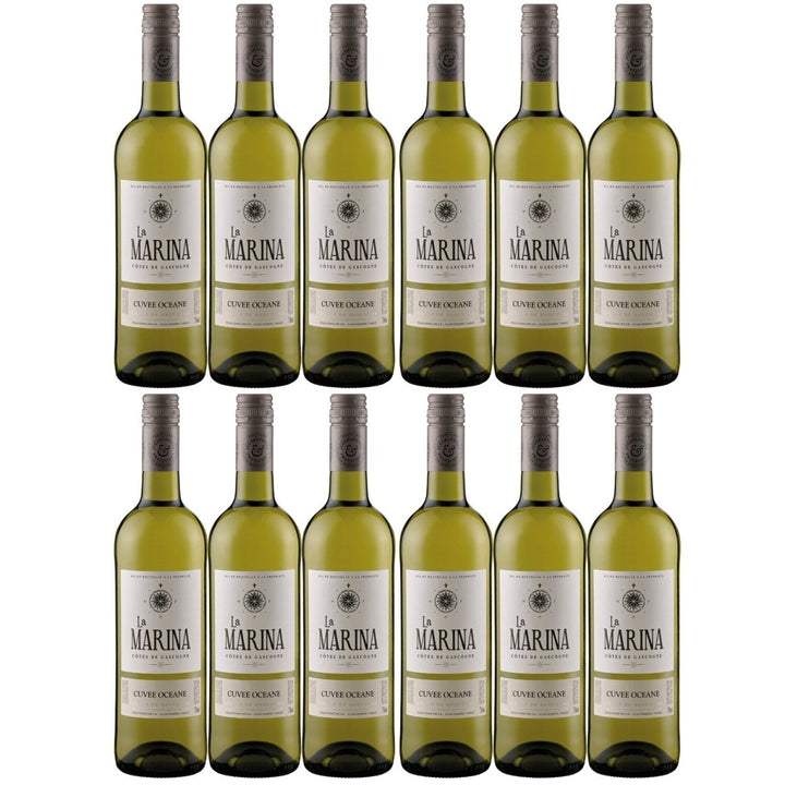 Domaine de Menard La Marina Cuvee Oceane VDP Côtes de Gascogne Weißwein Wein Trocken Frankreich (12 x 0,75l) - Versanel - 