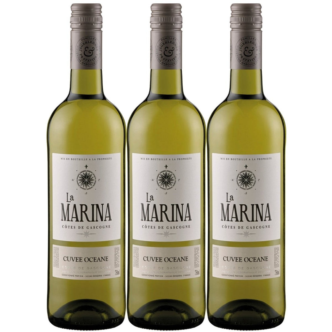 Domaine de Menard La Marina Cuvee Oceane VDP Côtes de Gascogne Weißwein Wein Trocken Frankreich (3 x 0,75l) - Versanel - 