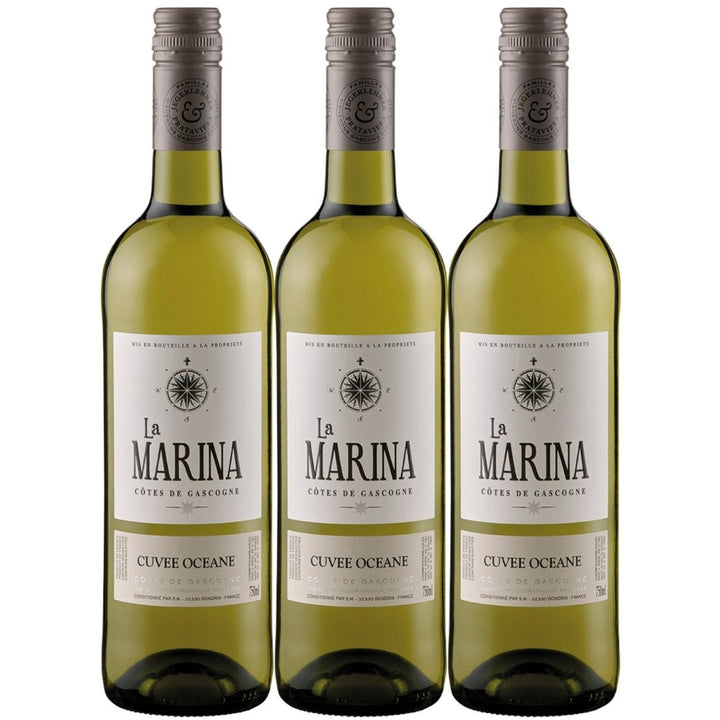 Domaine de Menard La Marina Cuvee Oceane VDP Côtes de Gascogne Weißwein Wein Trocken Frankreich (3 x 0,75l) - Versanel - 
