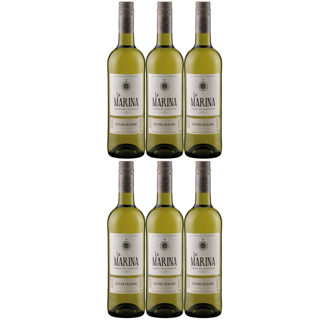 Domaine de Menard La Marina Cuvee Oceane VDP Côtes de Gascogne Weißwein Wein Trocken Frankreich (6 x 0,75l) - Versanel - 