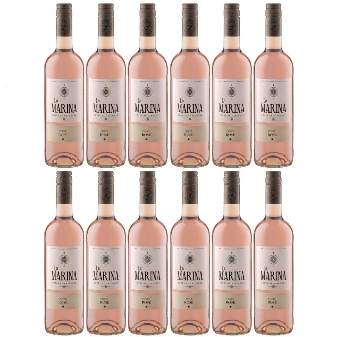 Domaine de Menard La Marina Cuvée Rosé Vin de Pays Côtes de Gascogne Roséwein trocken Frankreich (12 x 0.75 l) - Versanel - 