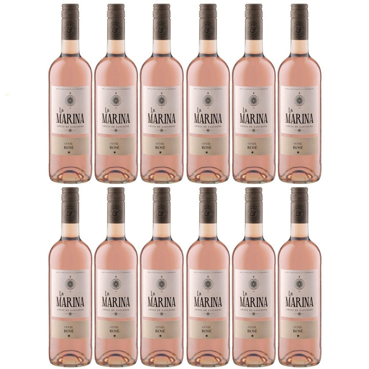 Domaine de Menard La Marina Cuvée Rosé Vin de Pays Côtes de Gascogne Roséwein trocken Frankreich (12 x 0.75 l) - Versanel - 