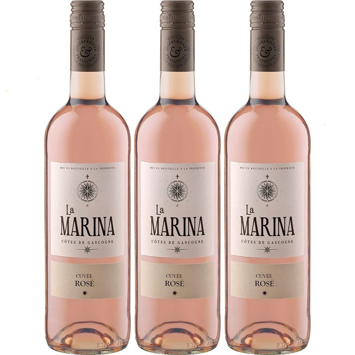Domaine de Menard La Marina Cuvée Rosé Vin de Pays Côtes de Gascogne Roséwein trocken Frankreich (3 x 0.75 l) - Versanel - 