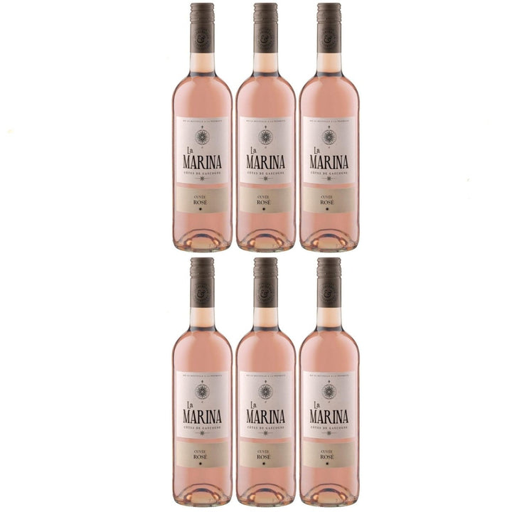 Domaine de Menard La Marina Cuvée Rosé Vin de Pays Côtes de Gascogne Roséwein trocken Frankreich (6 x 0.75 l) - Versanel - 