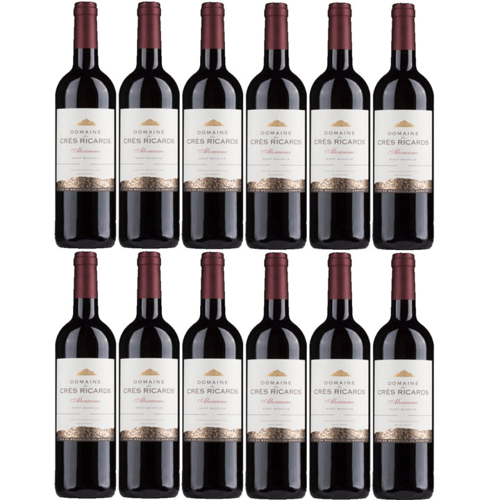 Domaine des Crès Ricards Alexaume Mont Baudile Rotwein Rot trocken Frankreich (12 x 0,75l) - Versanel - 