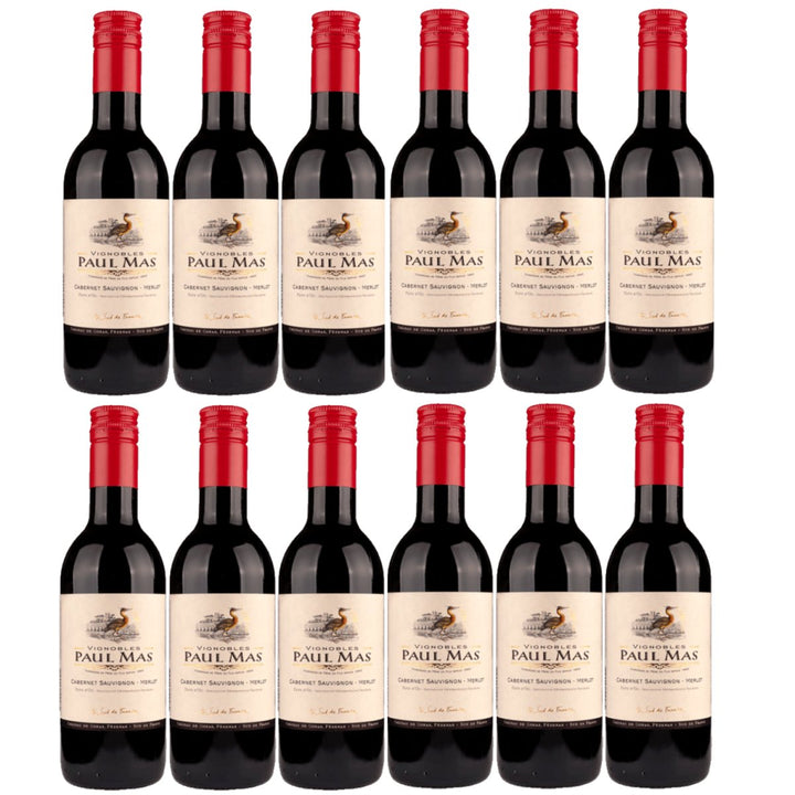 Domaines Paul Mas Cabernet Merlot Rotwein Wein trocken Frankreich (12 x 0,25l) - Versanel - 