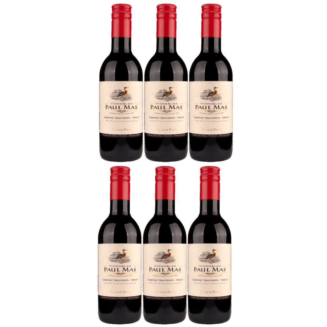 Domaines Paul Mas Cabernet Merlot Rotwein Wein trocken Frankreich (6 x 0,25l) - Versanel - 