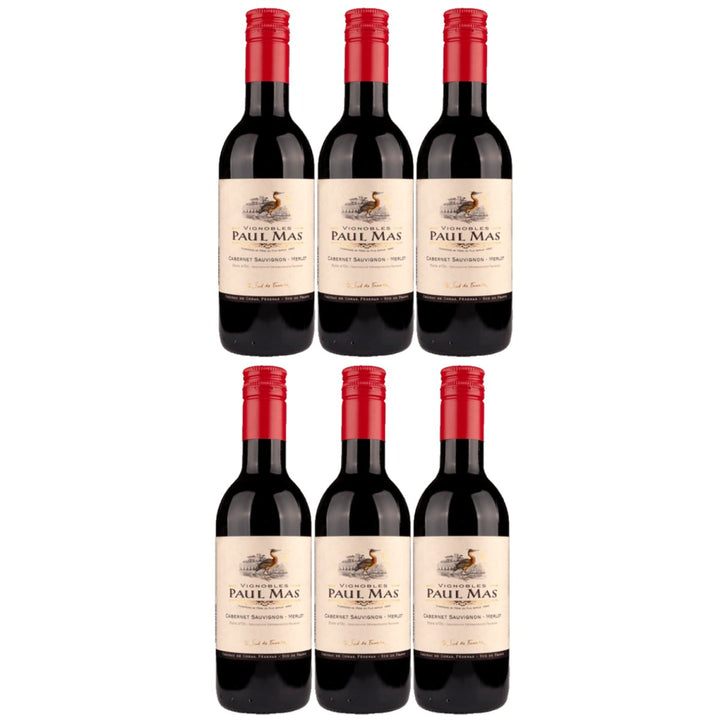Domaines Paul Mas Cabernet Merlot Rotwein Wein trocken Frankreich (6 x 0,25l) - Versanel - 