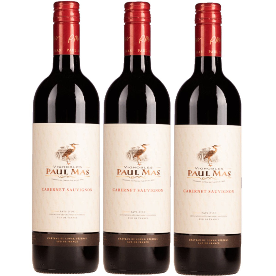Domaines Paul Mas Classique Cabernet Sauvignon Rotwein Rot trocken Frankreich (3 x 0,75l) - Versanel - 
