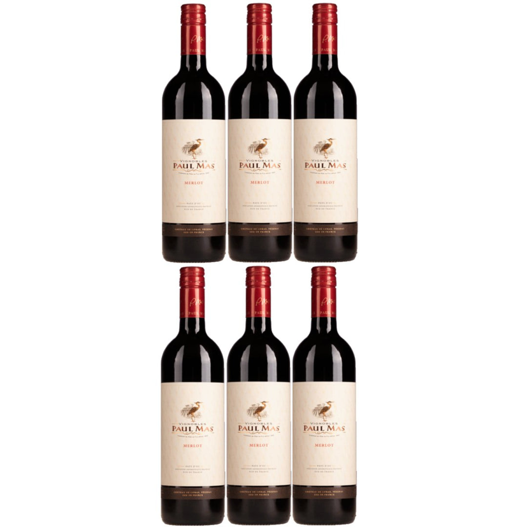 Domaines Paul Mas Classique Merlot Rotwein Rot trocken Frankreich (6 x 0,75l) - Versanel - 