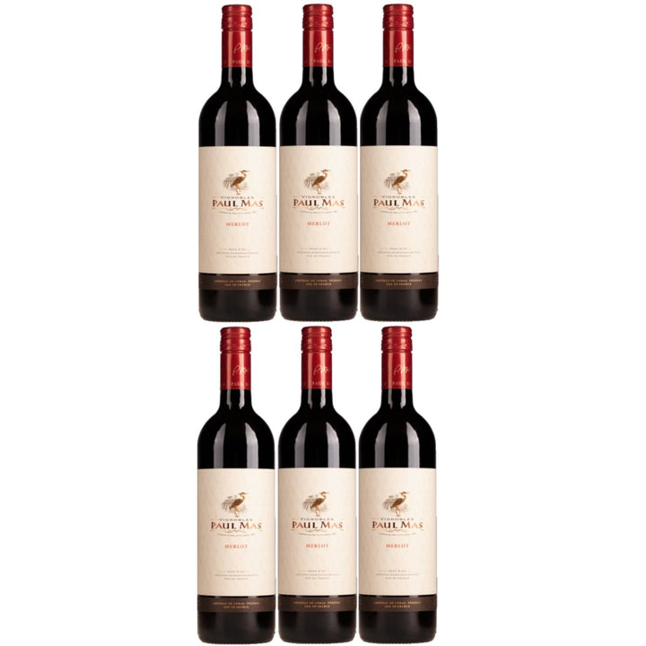 Domaines Paul Mas Classique Merlot Rotwein Rot trocken Frankreich (6 x 0,75l) - Versanel - 