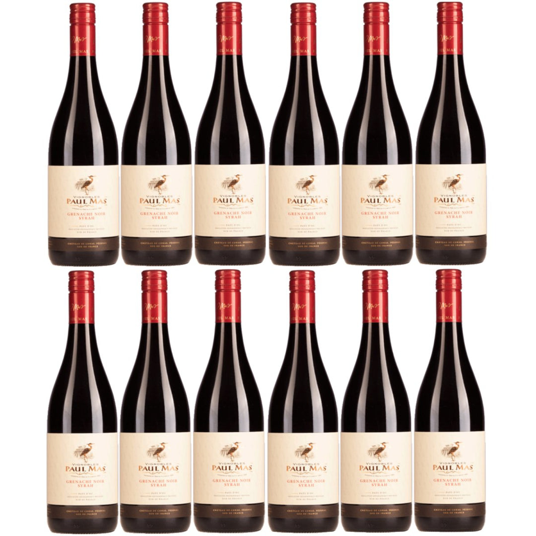 Domaines Paul Mas Grenache Noir Syrah IGP Rotwein Rot trocken Frankreich (12 x 0,75l) - Versanel - 