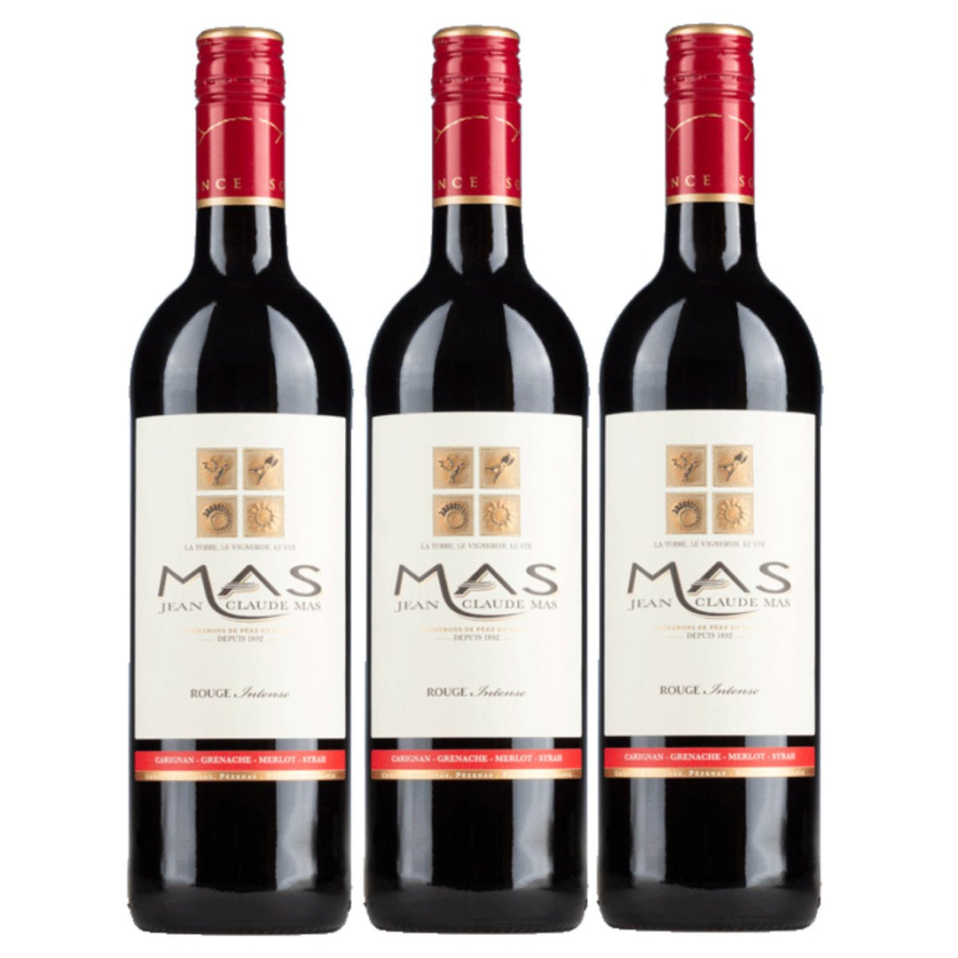Domaines Paul Mas Jean - Claude Mas Rouge Intense IGP Rotwein trocken Frankreich (3 x 0,75l) - Versanel - 