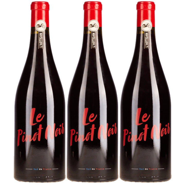Domaines Paul Mas L'Artisan Pinot Noir Rotwein Rot trocken Frankreich (3 x 0,75l) - Versanel - 