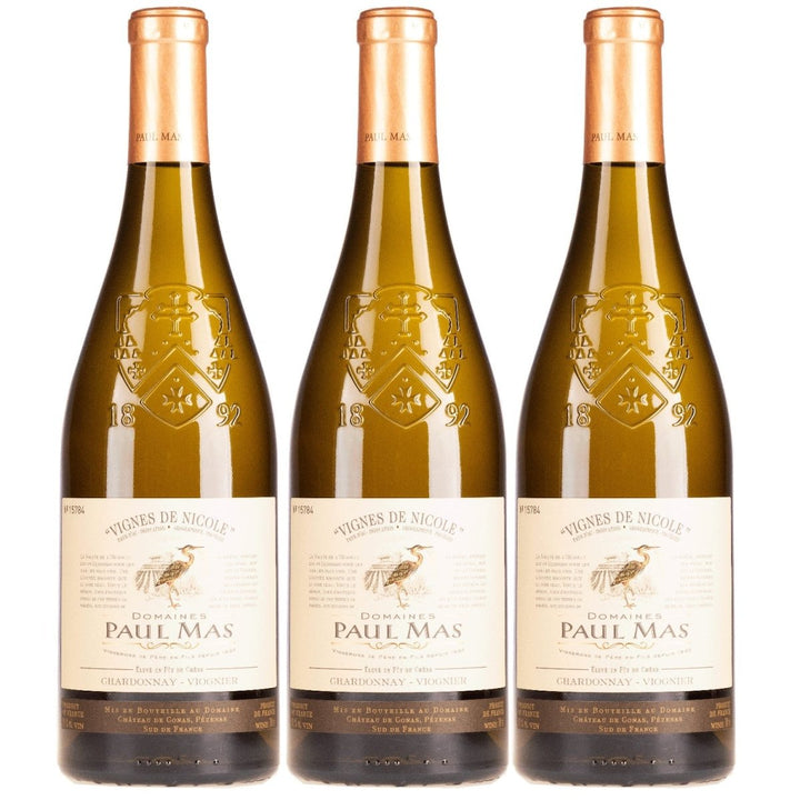 Domaines Paul Mas Paul Mas Vignes de Nicole Chardonnay Viognier Weisswein Weiss trocken Frankreich (1 x 0,75l) - Versanel - 