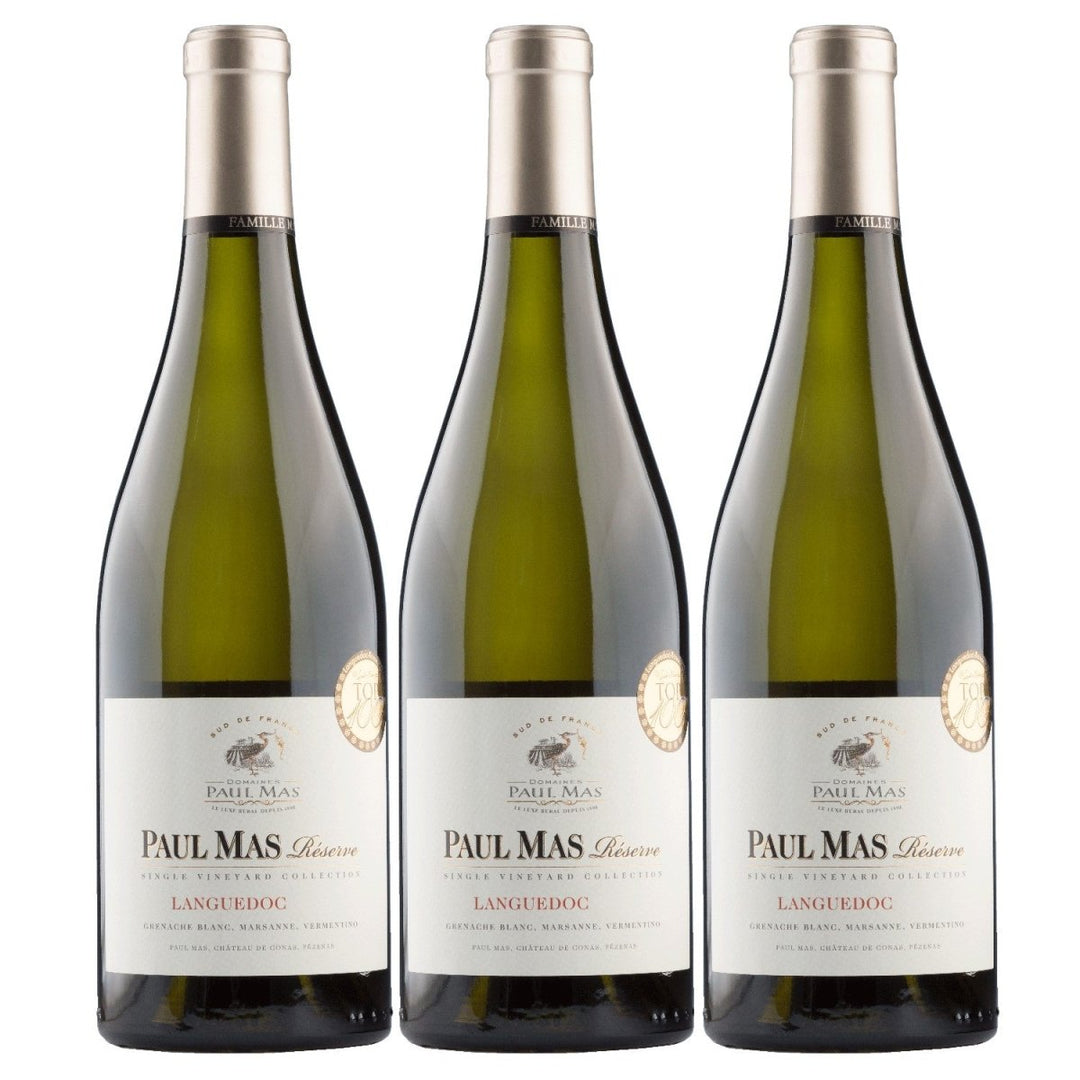 Domaines Paul Mas Réserve Single Vineyard Collection Languedoc Blanc Weisswein Weiss trocken Frankreich (1 x 0,75l) - Versanel - 