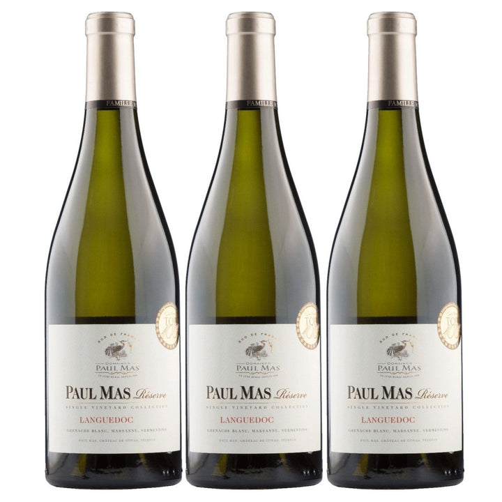Domaines Paul Mas Réserve Single Vineyard Collection Languedoc Blanc Weisswein Weiss trocken Frankreich (1 x 0,75l) - Versanel - 