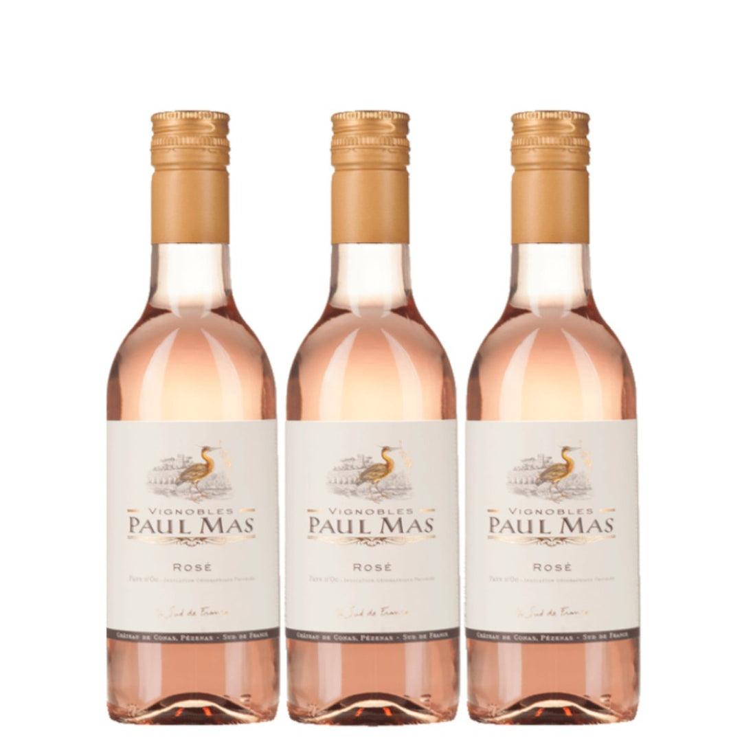 Domaines Paul Mas Rosé Syrah Roséwein Wein trocken Frankreich (3 x 0,25l) - Versanel - 