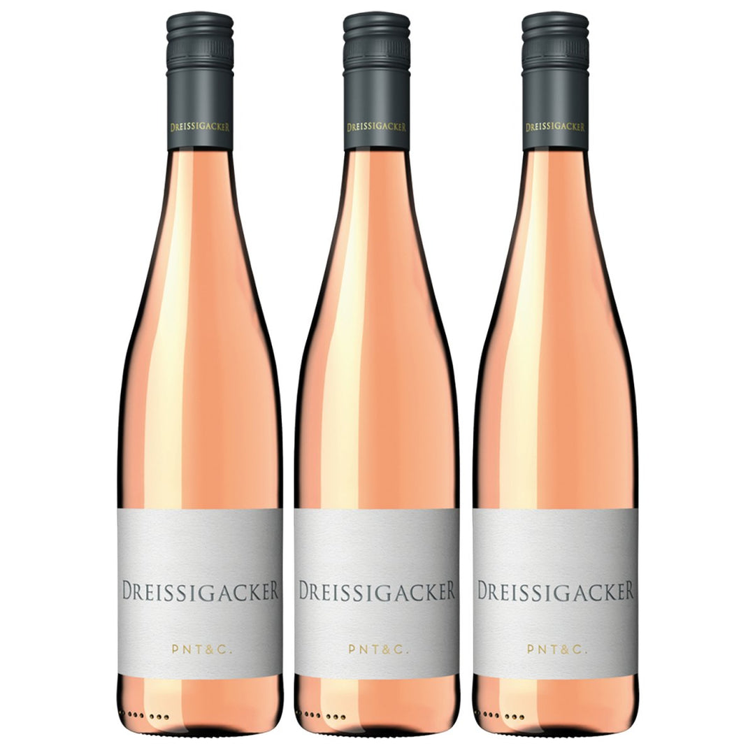 Dreissigacker Pinot & Co Rosé Bio Vegan Roséwein Trocken Deutschland (3 x 0,75l) - Versanel - 