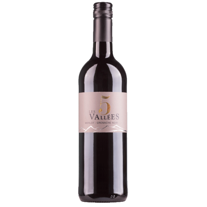 Domaines Paul Mas Les 5 Vallées Merlot Grenache VdF Rotwein Wein trocken Frankreich  (6 x 0,75l)
