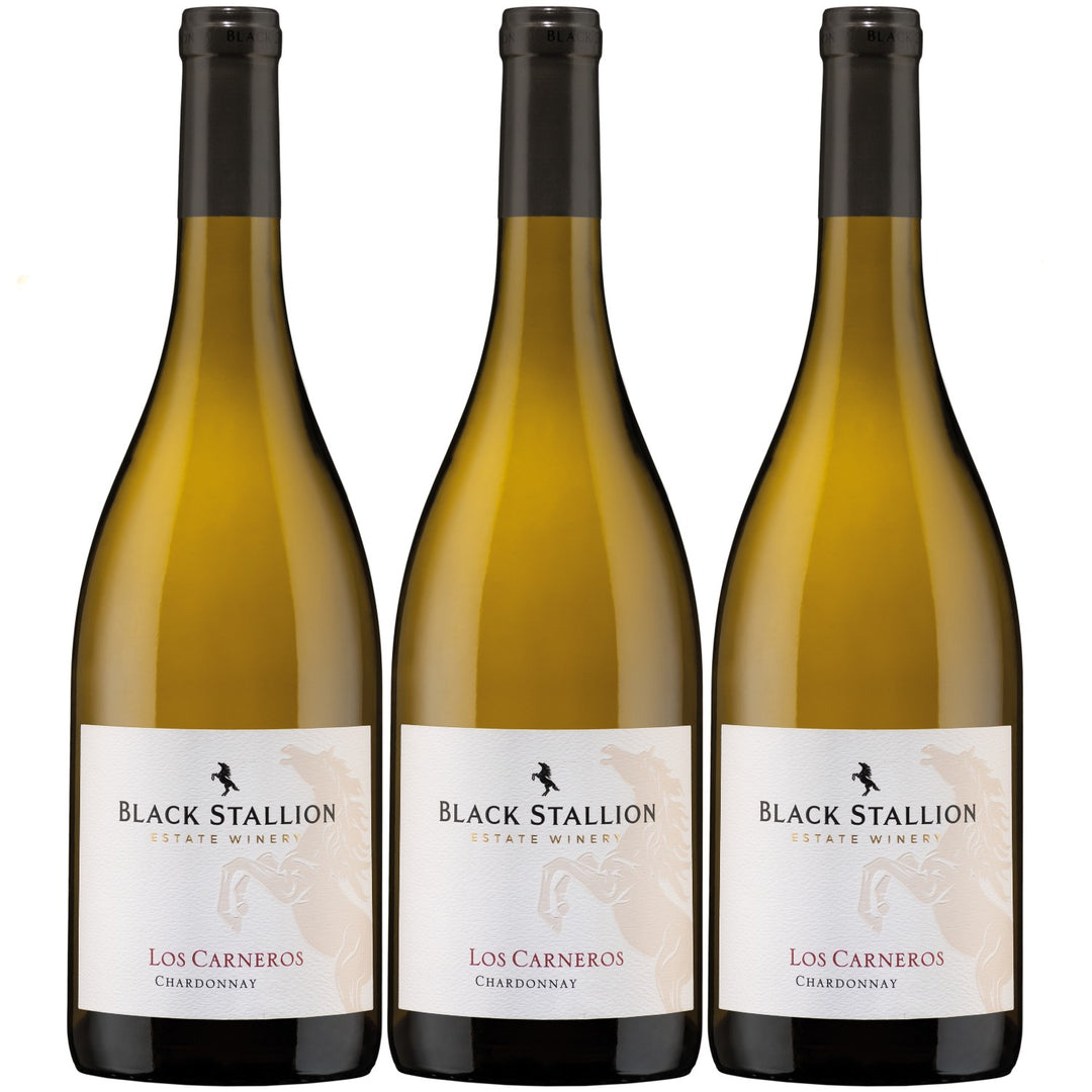 Black Stallion Estate Winery Chardonnay Weisswein Weiss trocken USA (3 x 0.75 l)