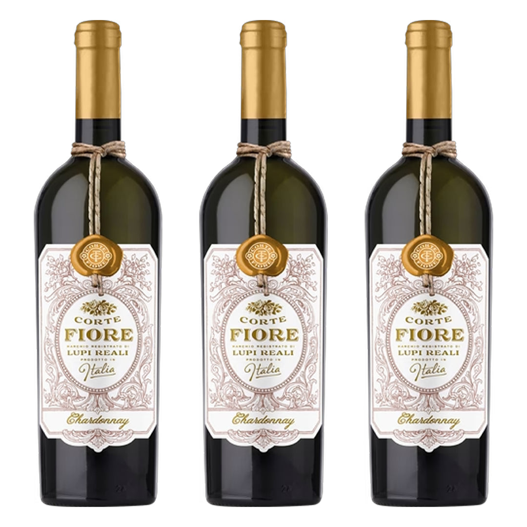 CORTE FIORE Chardonnay IGP BIO Weißwein Trocken Italien (3 x 0.75l)