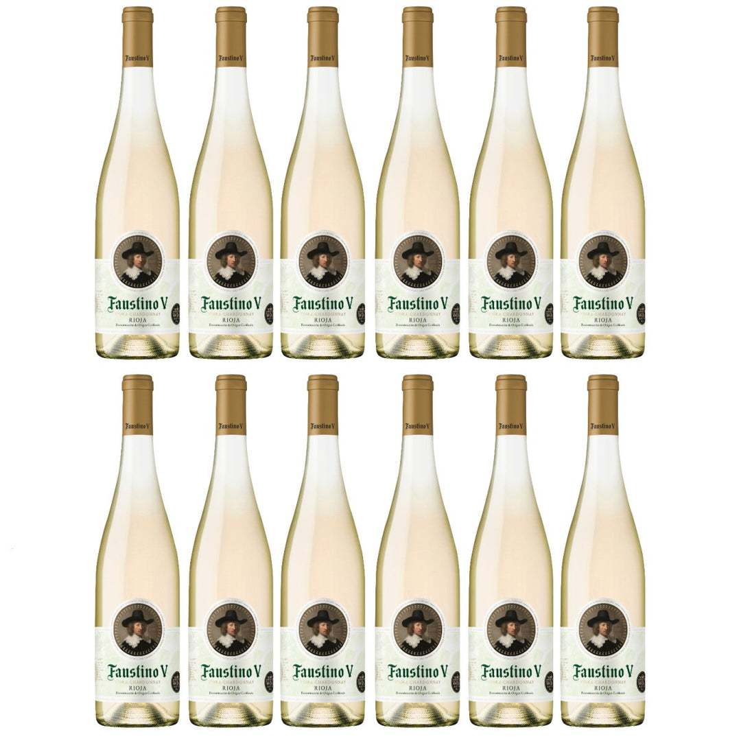 Faustino V Blanco Weißwein Wein trocken Spanien ( 12 x 0,75l ) - Versanel - 