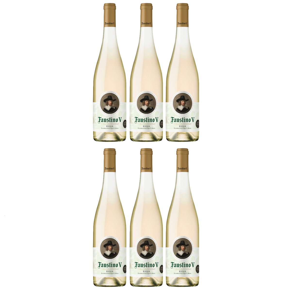 Faustino V Blanco Weißwein Wein trocken Spanien ( 6 x 0,75l ) - Versanel - 