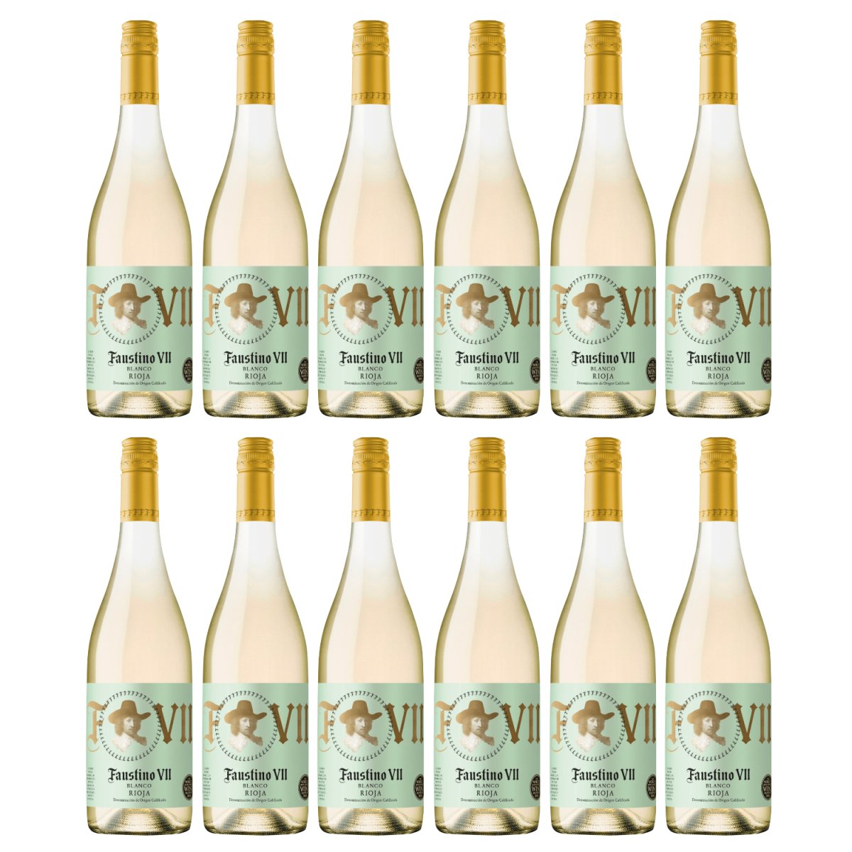 Faustino VII Blanco Weißwein Wein trocken Spanien ( 12 x 0,75l ) - Versanel - Wein