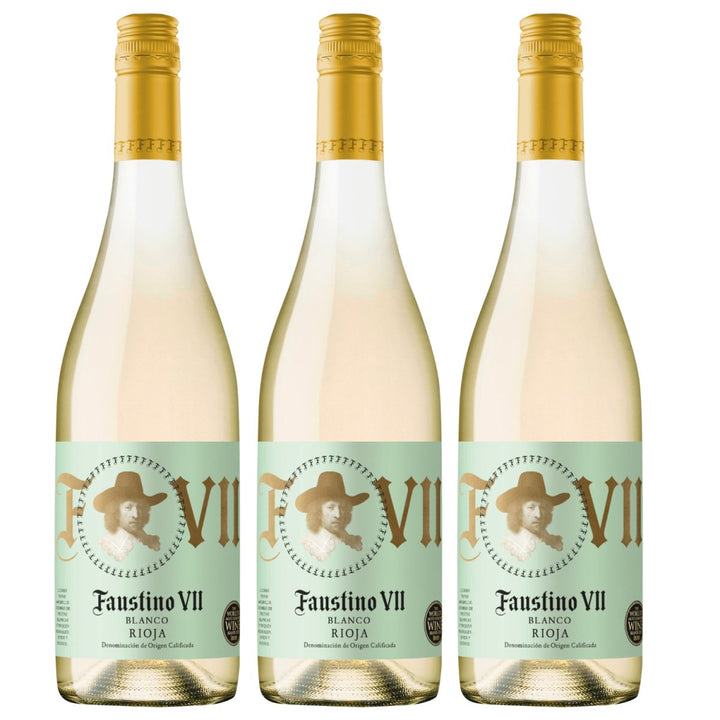 Faustino VII Blanco Weißwein Wein trocken Spanien ( 3 x 0,75l ) - Versanel - Wein