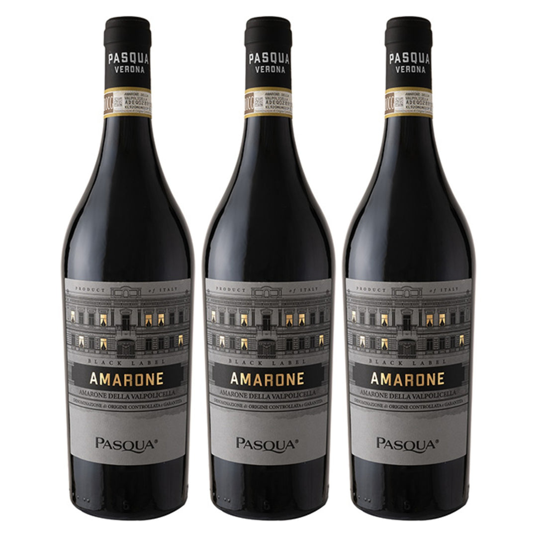 Pasqua Amarone della Valpolicella DOCG Blacklabel Rotwein Rot Trocken Italien (3 x 0,75l)