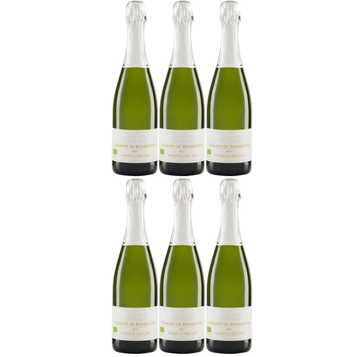 Domaine du Chétif Quart  Crémant de Bourgogne AOP Brut Bio Schaumwein Frankreich (6 x 0,75l)