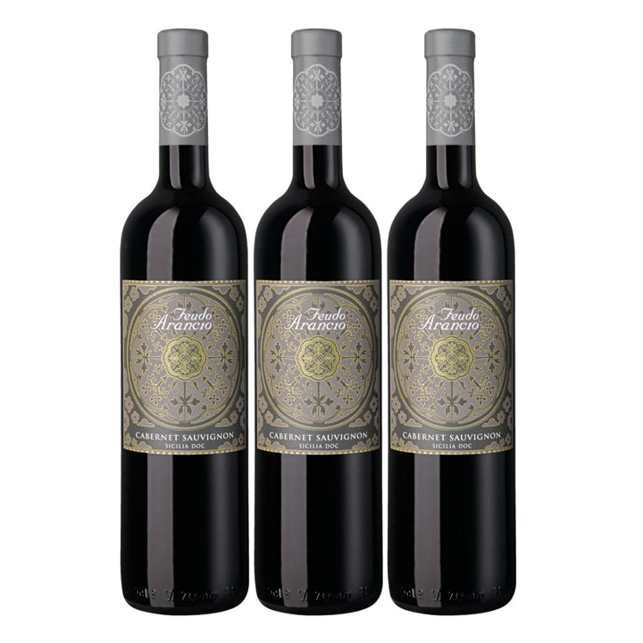 Feudo Arancio Cabernet Sauvignon Sicilia DOC Sizilien Rotwein trocken Italien (3 x 0.75l) - Versanel - Wein