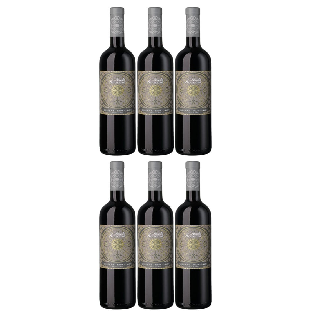 Feudo Arancio Cabernet Sauvignon Sicilia DOC Sizilien Rotwein trocken Italien (6 x 0.75l) - Versanel - Wein