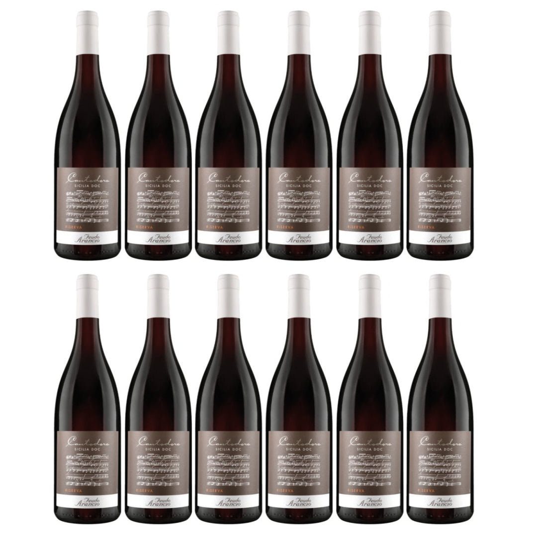 Feudo Arancio Cantodoro Rosso Riserva Sicilia DOC Sizilien Rotwein trocken Italien (12 x 0.75l) - Versanel - Wein