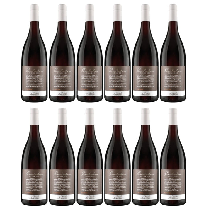 Feudo Arancio Cantodoro Rosso Riserva Sicilia DOC Sizilien Rotwein trocken Italien (12 x 0.75l) - Versanel - Wein