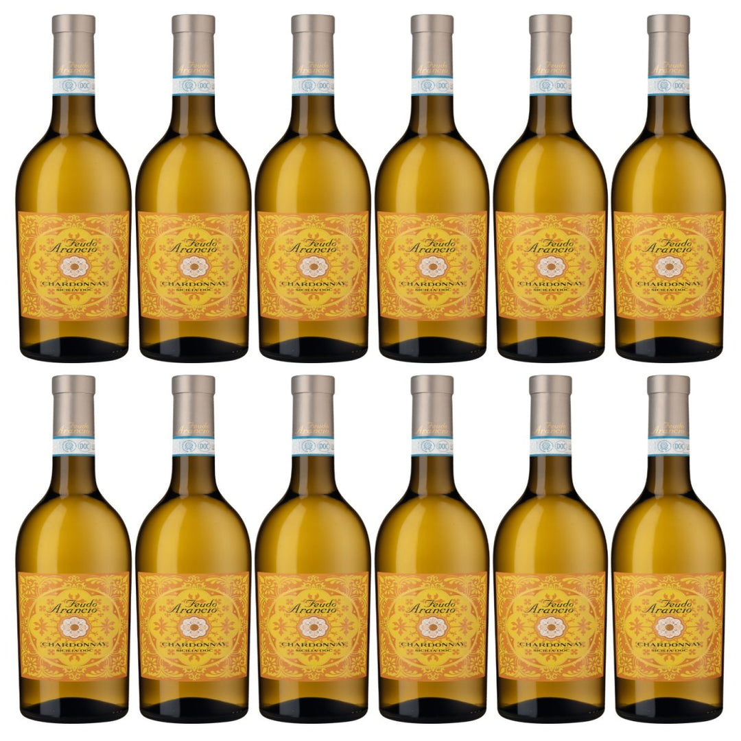 Feudo Arancio Chardonnay Sicilia DOC Sizilien Weisswein trocken Italien (12 x 0.75l) - Versanel - Wein