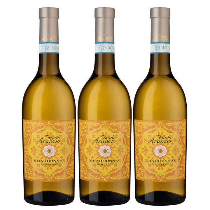 Feudo Arancio Chardonnay Sicilia DOC Sizilien Weisswein trocken Italien (3 x 0.75l) - Versanel - Wein