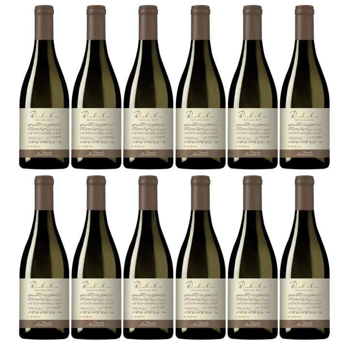 Feudo Arancio Dalila Bianco Riserva Sicilia DOC Sizilien Weisswein trocken Italien (12 x 0.75l) - Versanel - Wein
