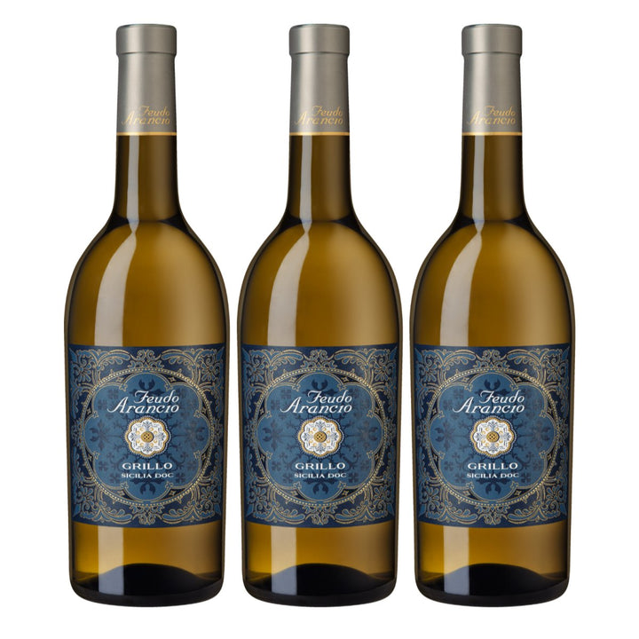 Feudo Arancio Grillo Sicilia DOC Sizilien Weisswein trocken Italien (3 x 0.75l) - Versanel - Wein