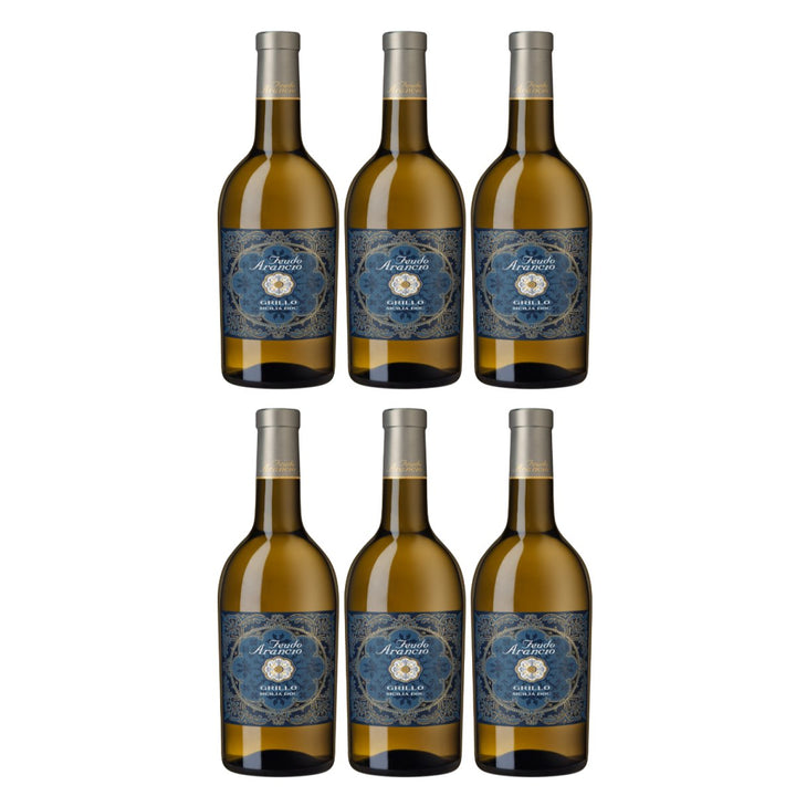 Feudo Arancio Grillo Sicilia DOC Sizilien Weisswein trocken Italien (6 x 0.75l) - Versanel - Wein