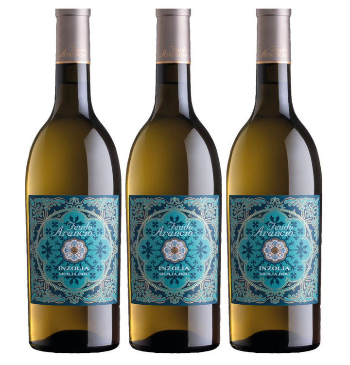 Feudo Arancio Inzolia Sicilia DOC Sizilien Weisswein trocken Italien (3 x 0.75l) - Versanel - Wein