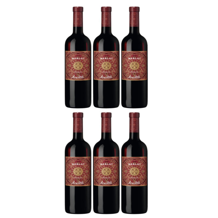 Feudo Arancio Merlot Sicilia DOC Sizilien Rotwein trocken Italien (6 x 0.75l) - Versanel - Wein