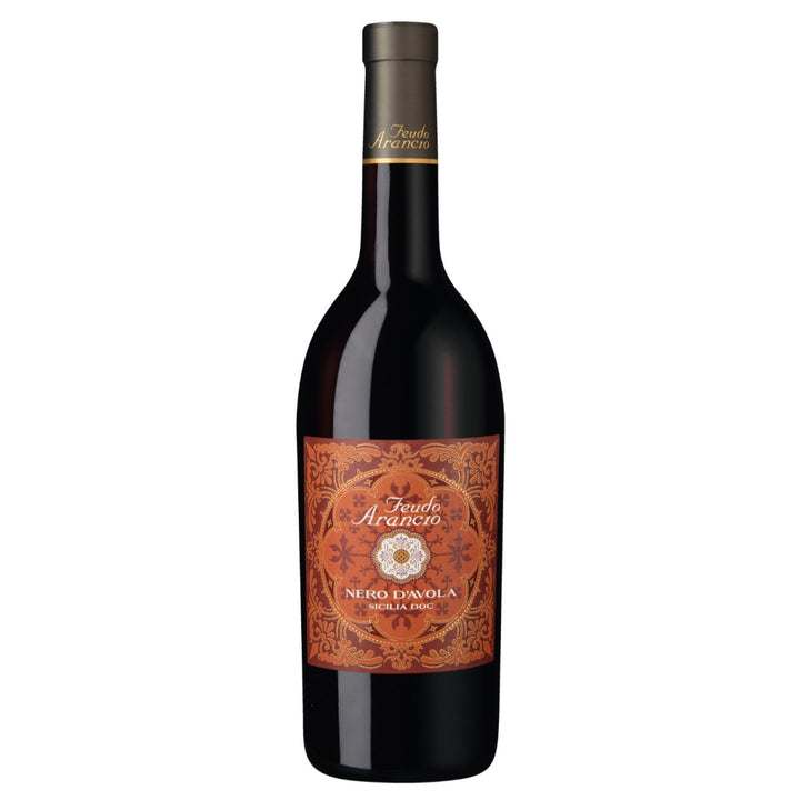 Feudo Arancio Nero dAvola Sicilia DOC Sizilien Rotwein trocken Italien (12 x 0.75l) - Versanel - Wein