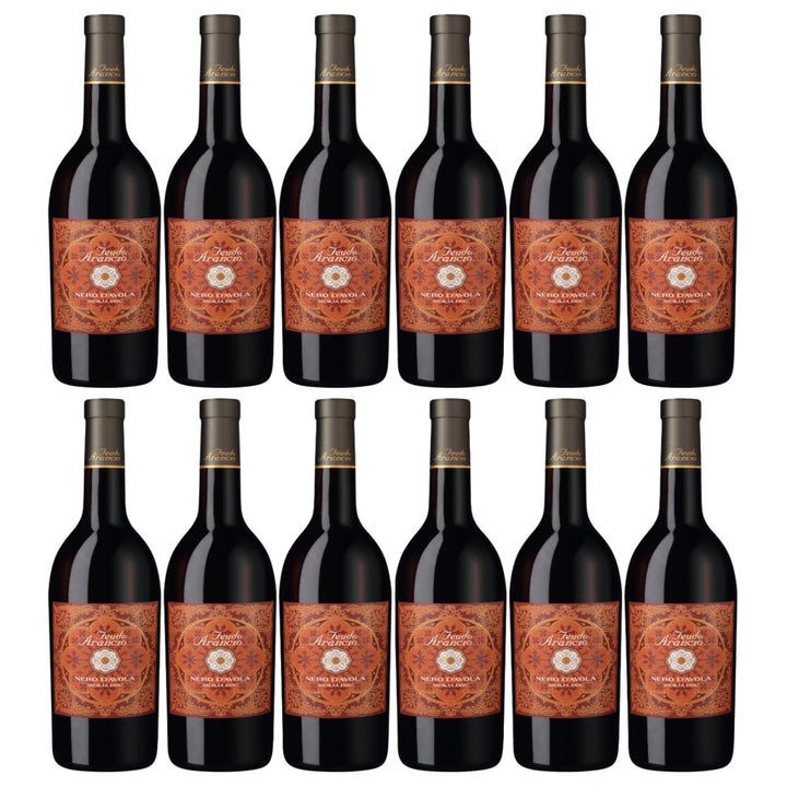 Feudo Arancio Nero dAvola Sicilia DOC Sizilien Rotwein trocken Italien (12 x 0.75l) - Versanel - Wein