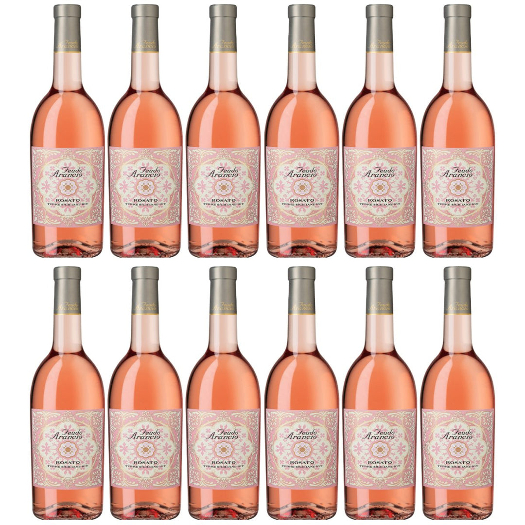 Feudo Arancio Rosato Sicilia DOC Sizilien Roséwein trocken Italien (12 x 0.75l) - Versanel - Wein
