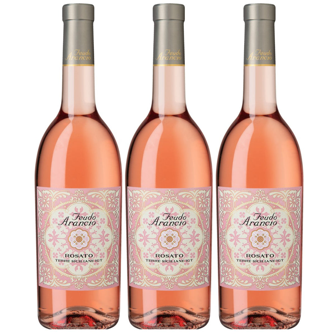 Feudo Arancio Rosato Sicilia DOC Sizilien Roséwein trocken Italien (3 x 0.75l) - Versanel - Wein