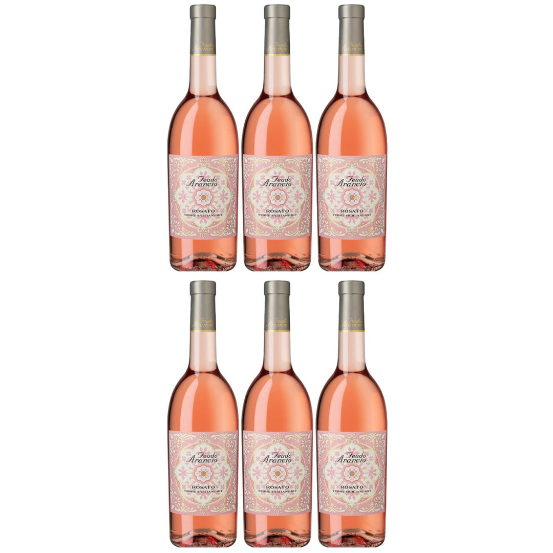 Feudo Arancio Rosato Sicilia DOC Sizilien Roséwein trocken Italien (6 x 0.75l) - Versanel - Wein