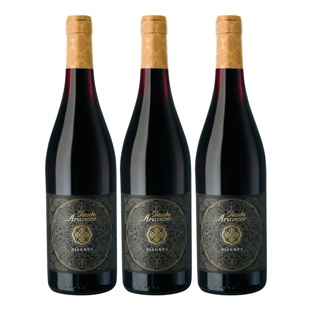 Feudo Arancio Rosso Riserva Sicilia DOC Sizilien Rotwein trocken Italien (3 x 0.75l) - Versanel - Wein